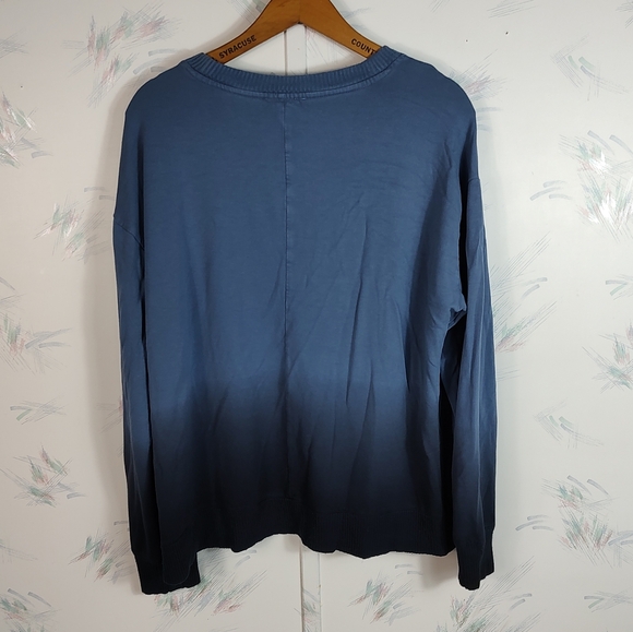 Splendid Blue Ombre Sweatshirt XL - Picture 7 of 9